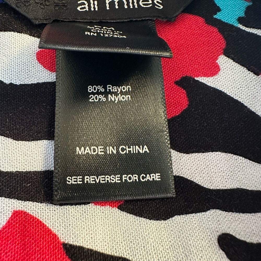 Ali Miles Multicolor Abstract Blouse - Picture 4 of 5